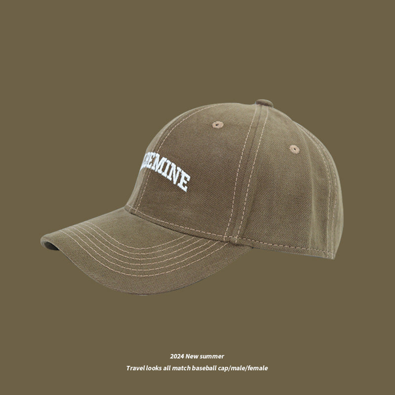 Wholesale Small hat for men and women with embroidered letters, baseball cap, casual sports, duck tongue sun hat